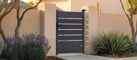 Aluminium-Gartentür